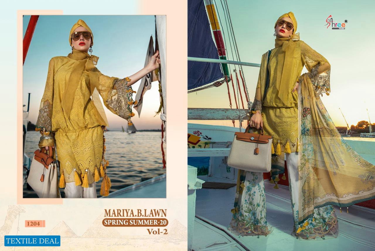 SHREE FABS MARIA B LAWN SPRING SUMMER 20 VOL 2 COTTON PAKISTANI SUITS