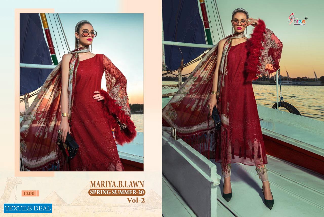 SHREE FABS MARIA B LAWN SPRING SUMMER 20 VOL 2 COTTON PAKISTANI SUITS