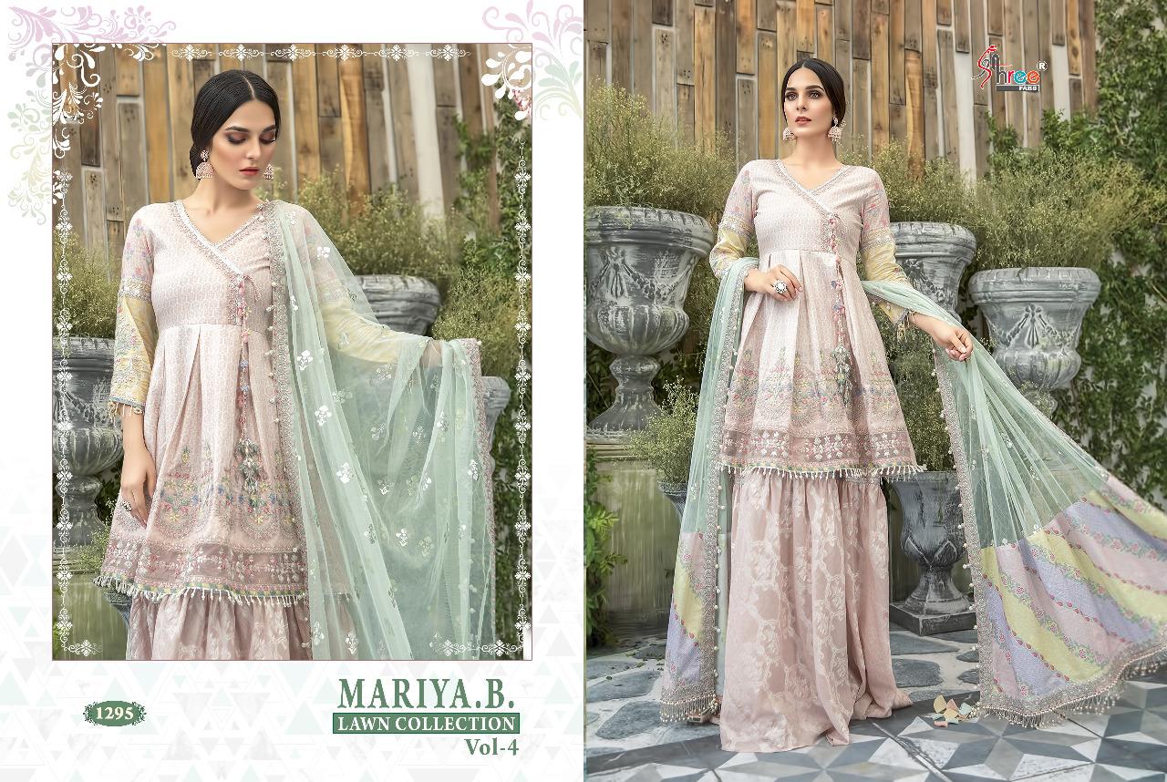 SHREE FABS MARIYA B 2 LAWN COLLECTION VOL 4 PAKISTANI SUITS WHOLESALER