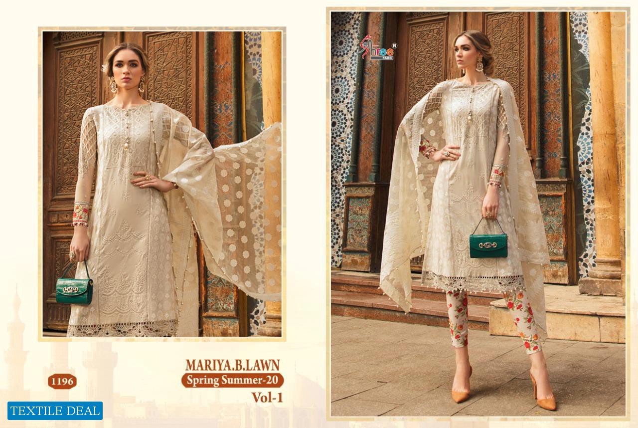 SHREE FABS MARIYA B LAWN SPRING SUMMER 20 VOL 1 COTTON PAKISTANI DRESS MATERIALS