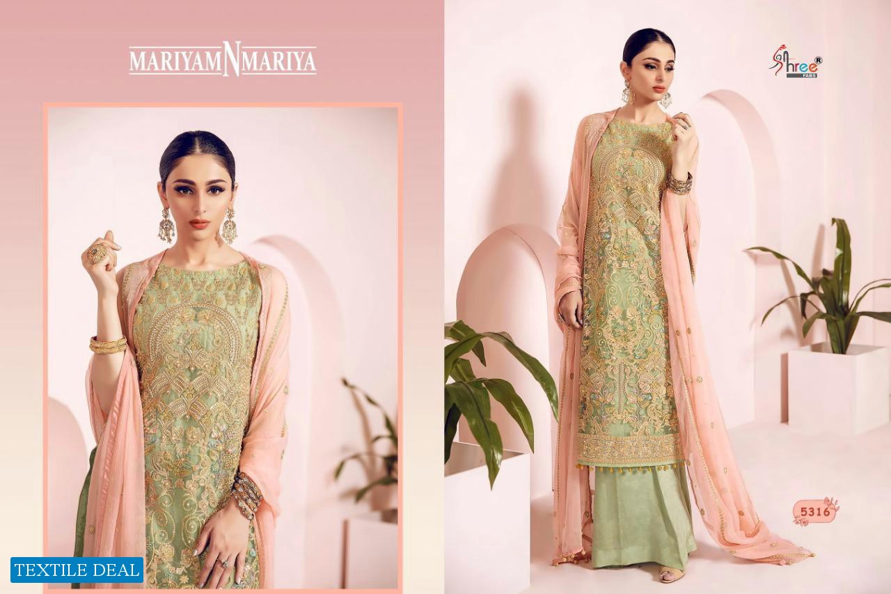 SHREE FABS MARIYAM N MARIYA NET AND GEORGETTE PAKISTANI SUITS COLLECTION