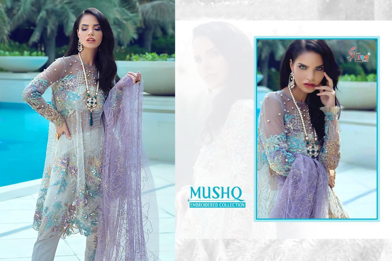 SHREE FABS MUSHQ NET EMBROIDERY PAKISTANI WEDDING SALWAR KAMEEZ