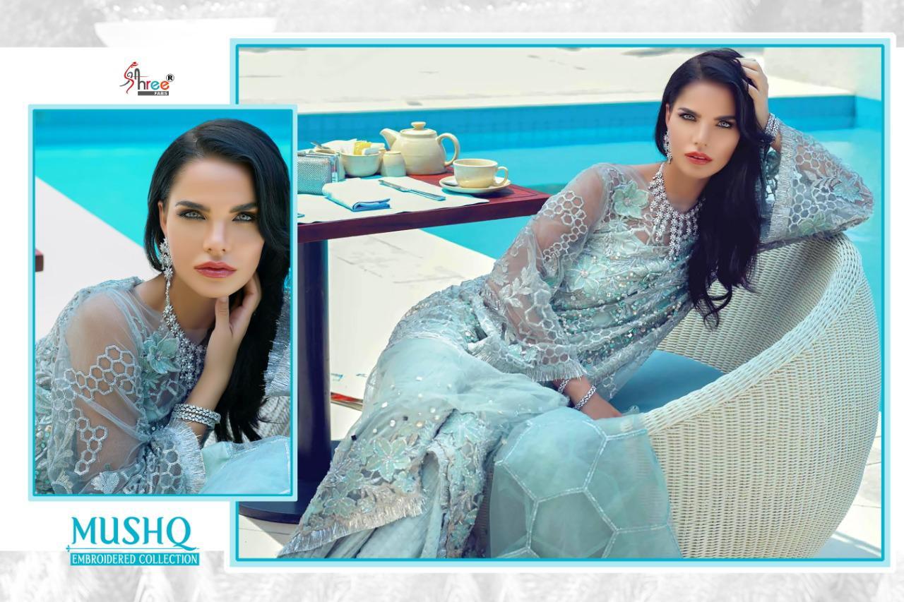 SHREE FABS MUSHQ NET EMBROIDERY PAKISTANI WEDDING SALWAR KAMEEZ
