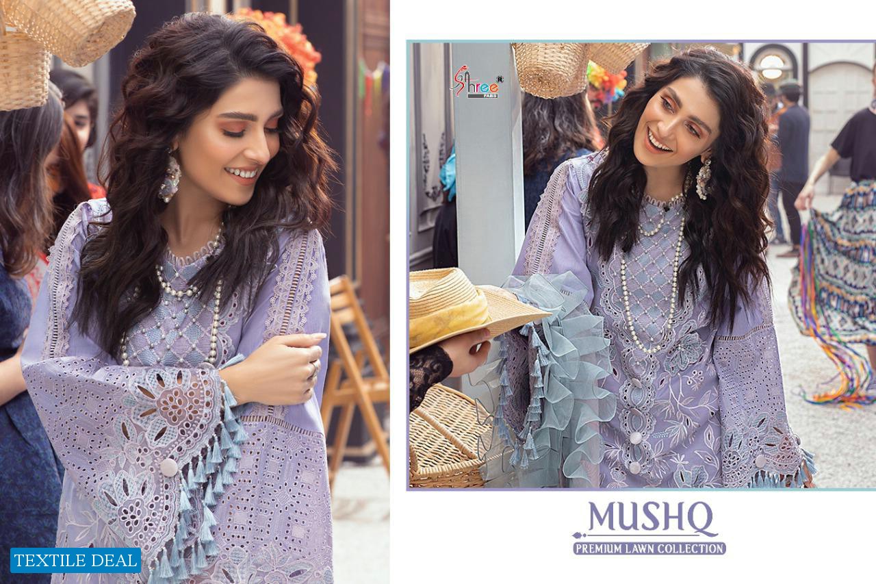 SHREE FABS MUSHQ PREMIUM LAWN COLLECTION OF PAKISTANI DRESSES