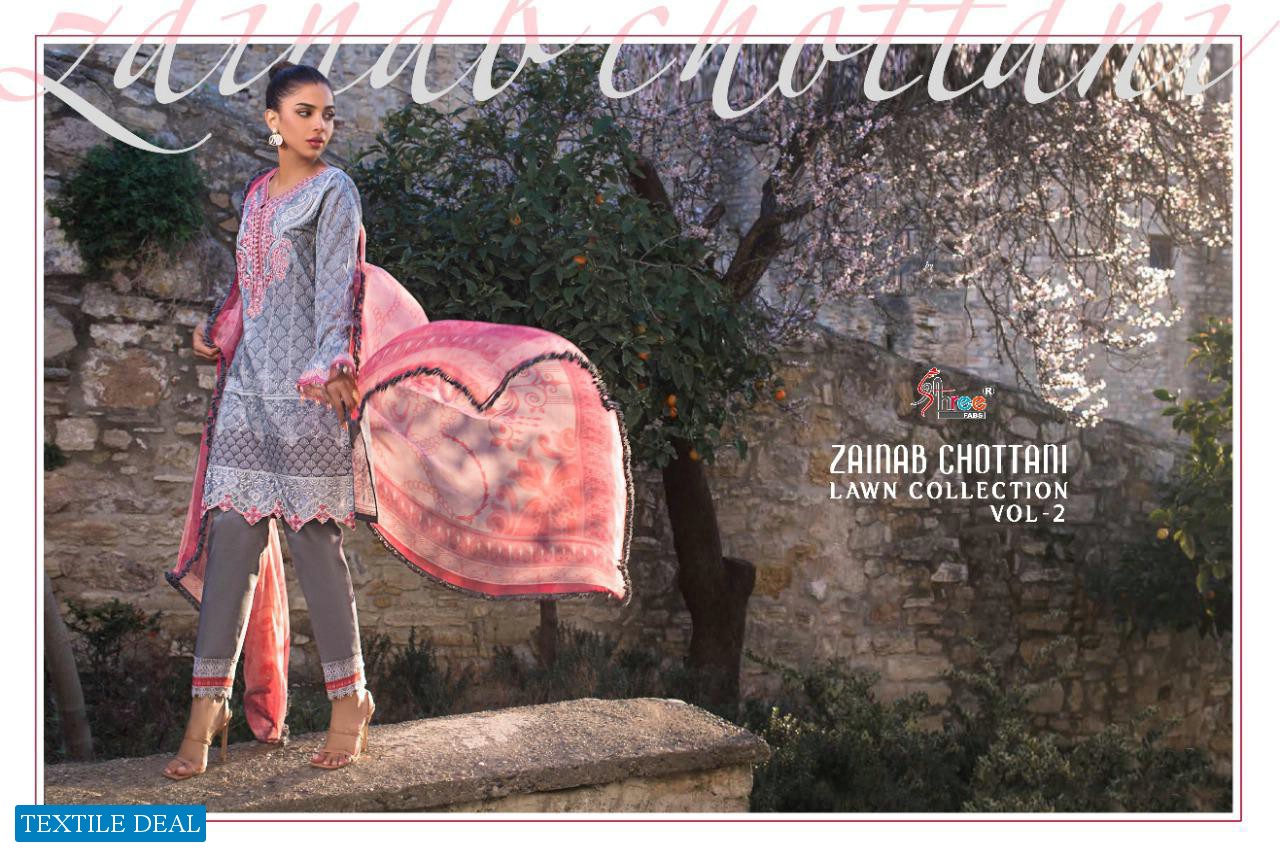 SHREE FABS ZAINAB CHOTTANI LAWN VOL 2 COTTON PAKISTANI DRESSES