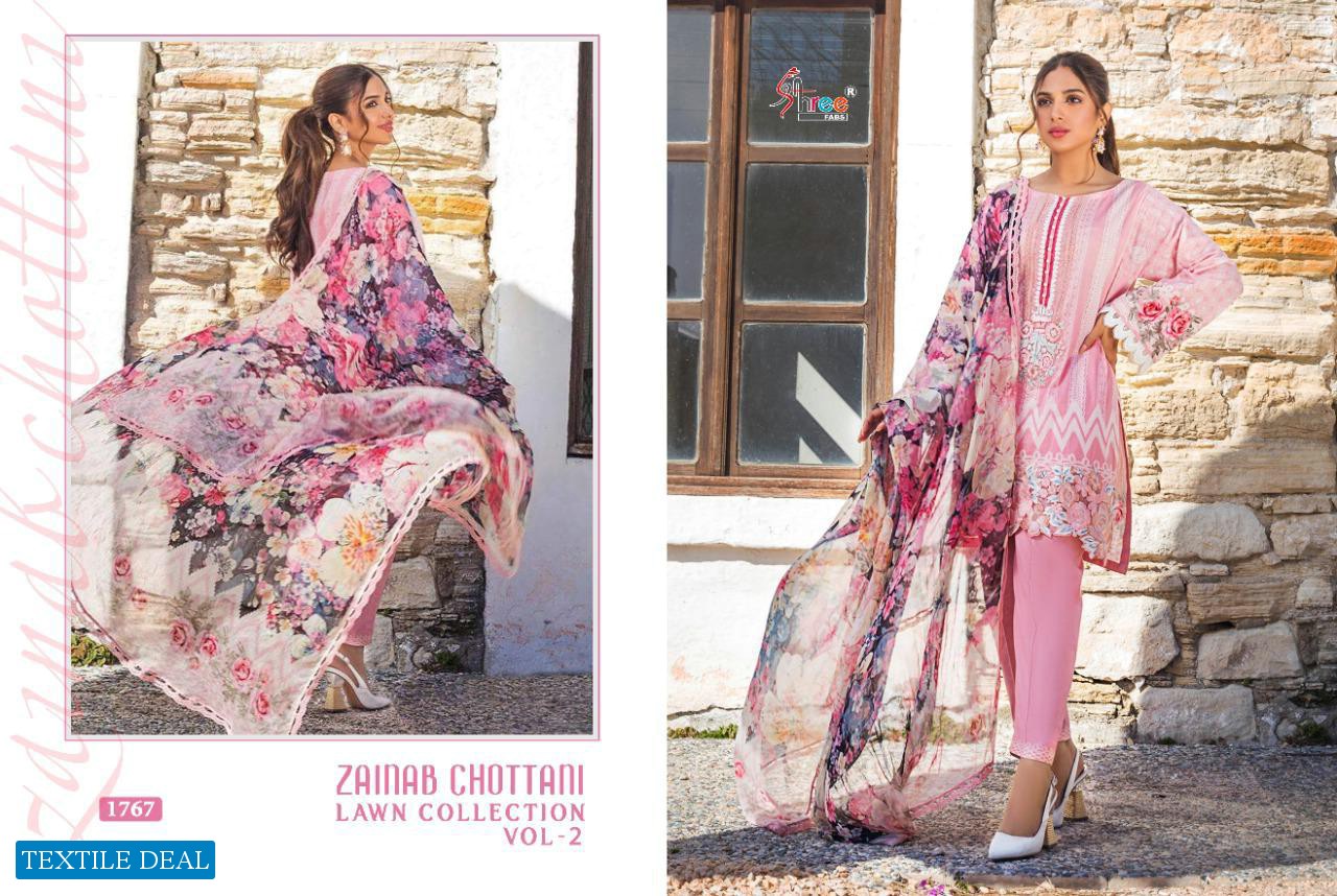 SHREE FABS ZAINAB CHOTTANI LAWN VOL 2 COTTON PAKISTANI DRESSES