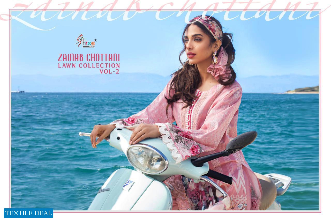 SHREE FABS ZAINAB CHOTTANI LAWN VOL 2 COTTON PAKISTANI DRESSES