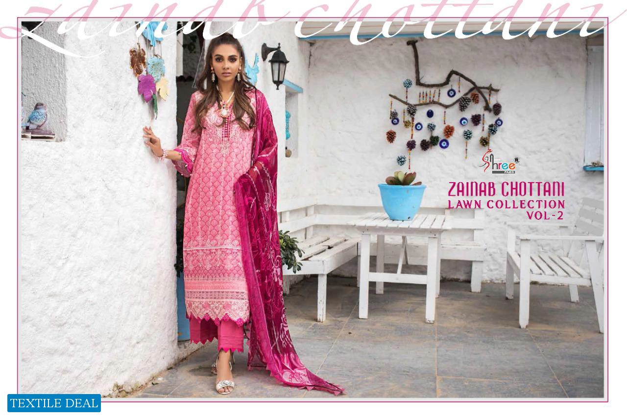 SHREE FABS ZAINAB CHOTTANI LAWN VOL 2 COTTON PAKISTANI DRESSES