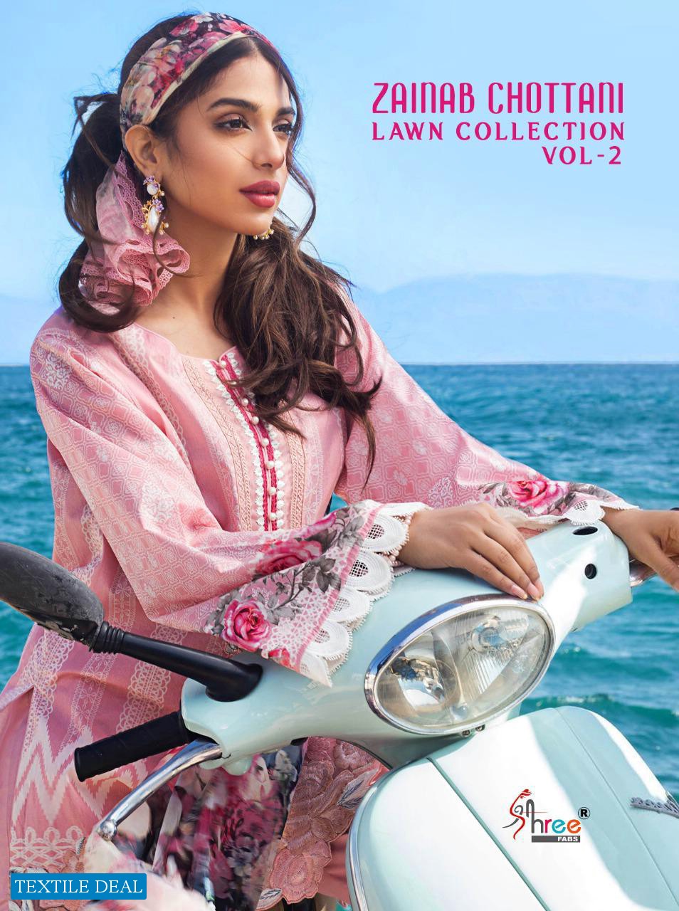 SHREE FABS ZAINAB CHOTTANI LAWN VOL 2 COTTON PAKISTANI DRESSES