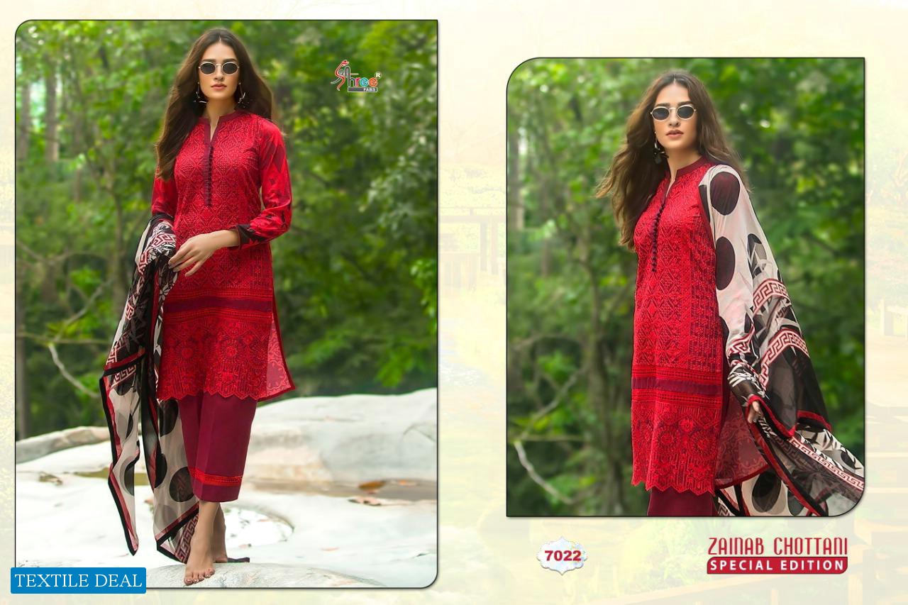 SHREE FABS ZAINAB CHOTTANI SPECIAL EDITION COTTON PAKISTANI SUITS