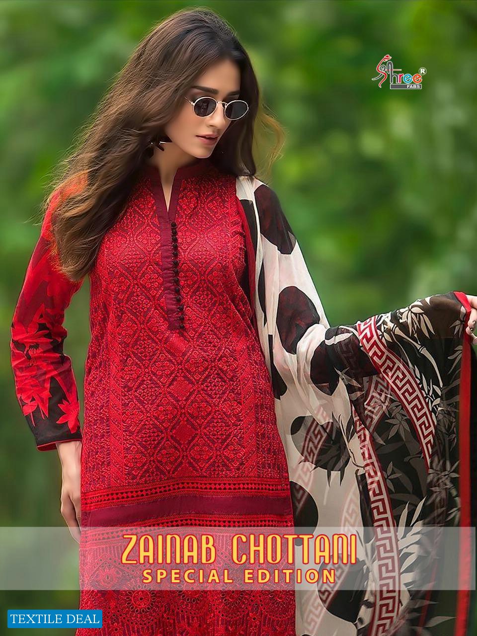 SHREE FABS ZAINAB CHOTTANI SPECIAL EDITION COTTON PAKISTANI SUITS