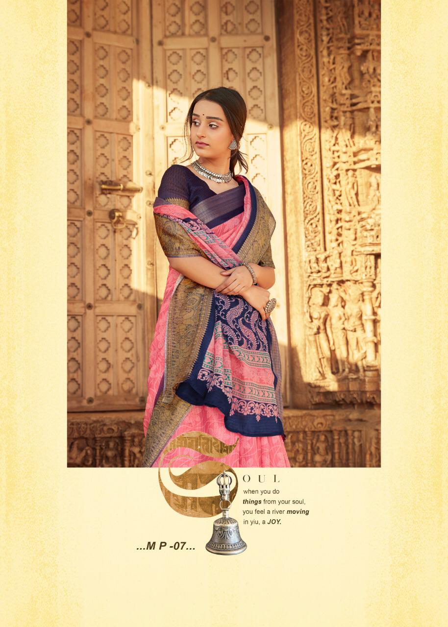 SHREYANS FASHION LAUNCH MUHURTAM PATTU CASUAL WEAR COTTON BASE SAREE CATALOGS SELLER
