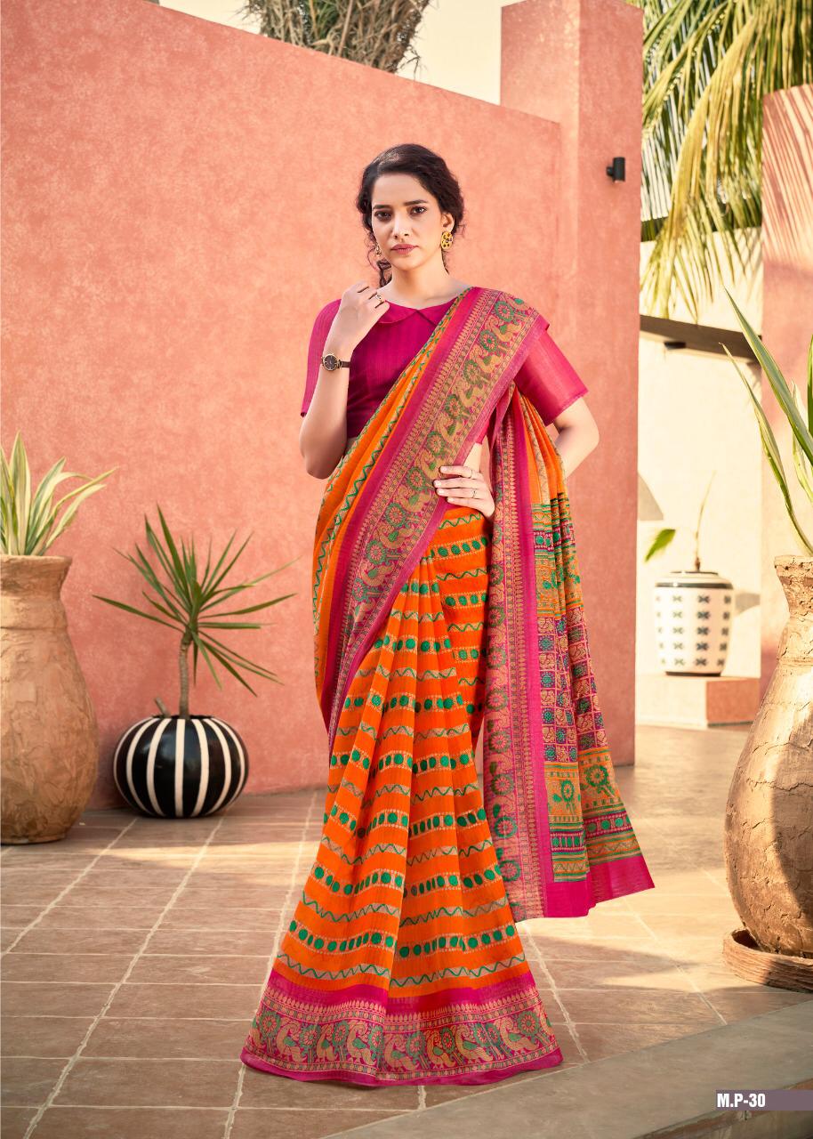 SHREYANS FASHION PRESENTING MALANG PATTU PART 3 COTTON BASE CASUAL WEAR SAREE AT LOWEST RATE