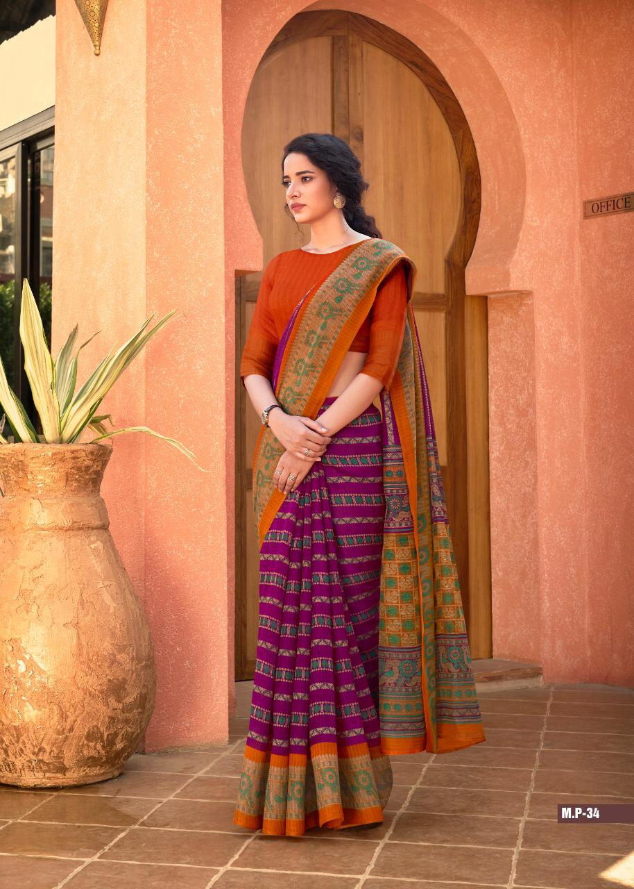 SHREYANS FASHION PRESENTING MALANG PATTU PART 3 COTTON BASE CASUAL WEAR SAREE AT LOWEST RATE