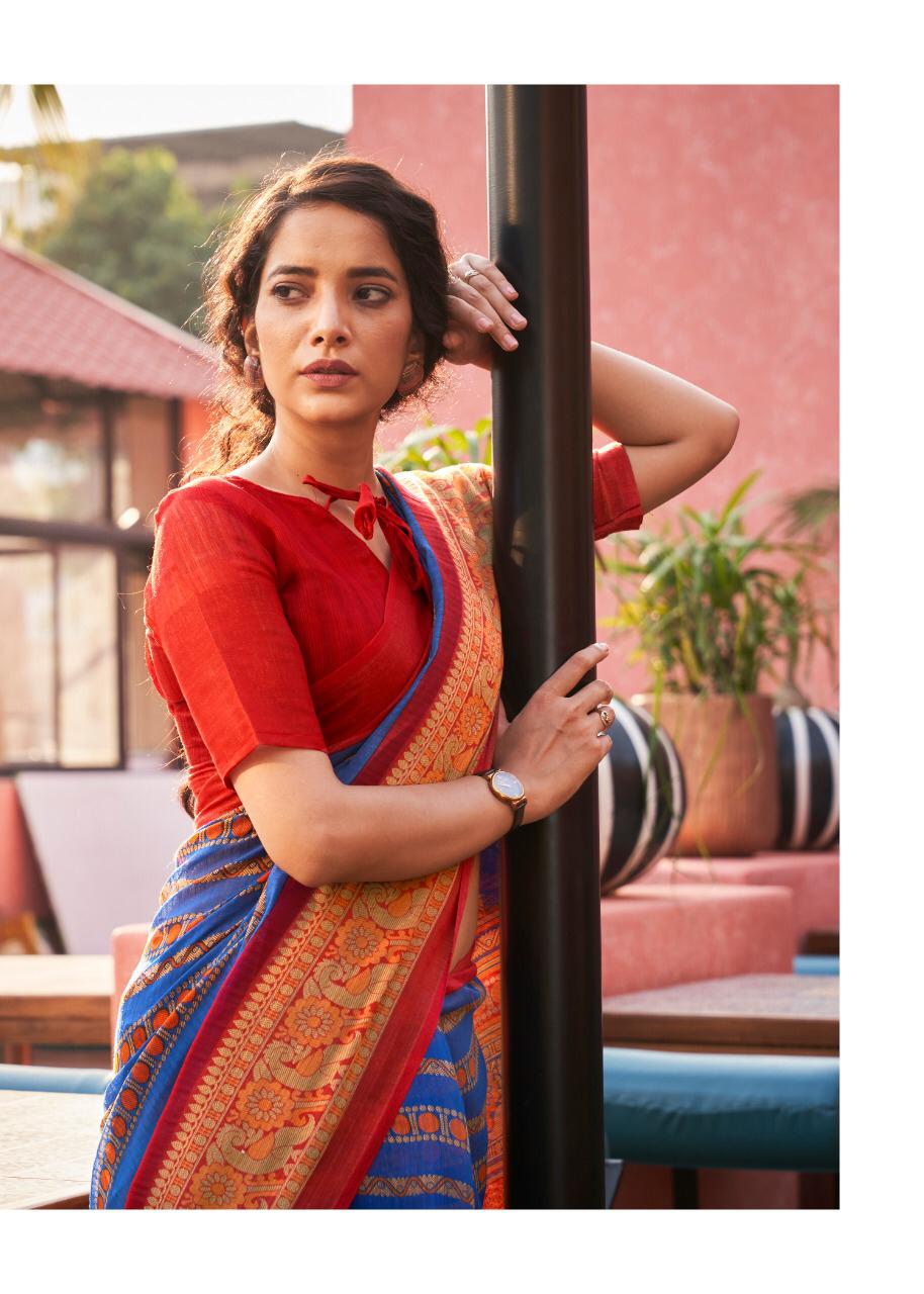 SHREYANS FASHION PRESENTING MALANG PATTU PART 3 COTTON BASE CASUAL WEAR SAREE AT LOWEST RATE