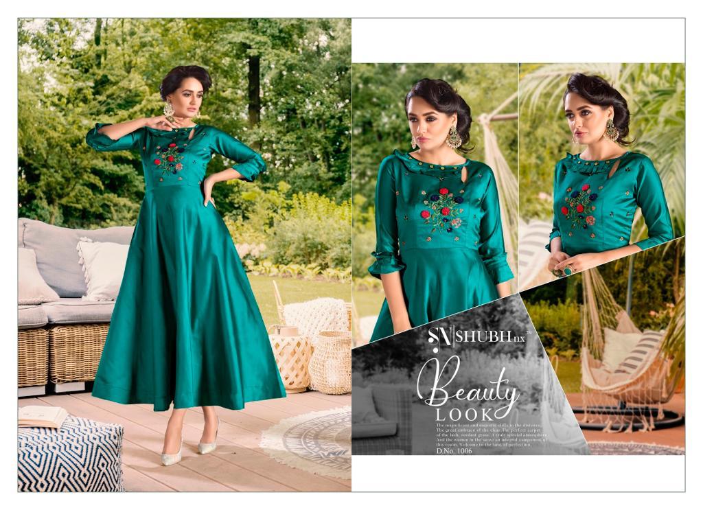 SHUBH NX PANKHIDA VOL 2 TAPETA SATIN LONG GOWN COLLECTION