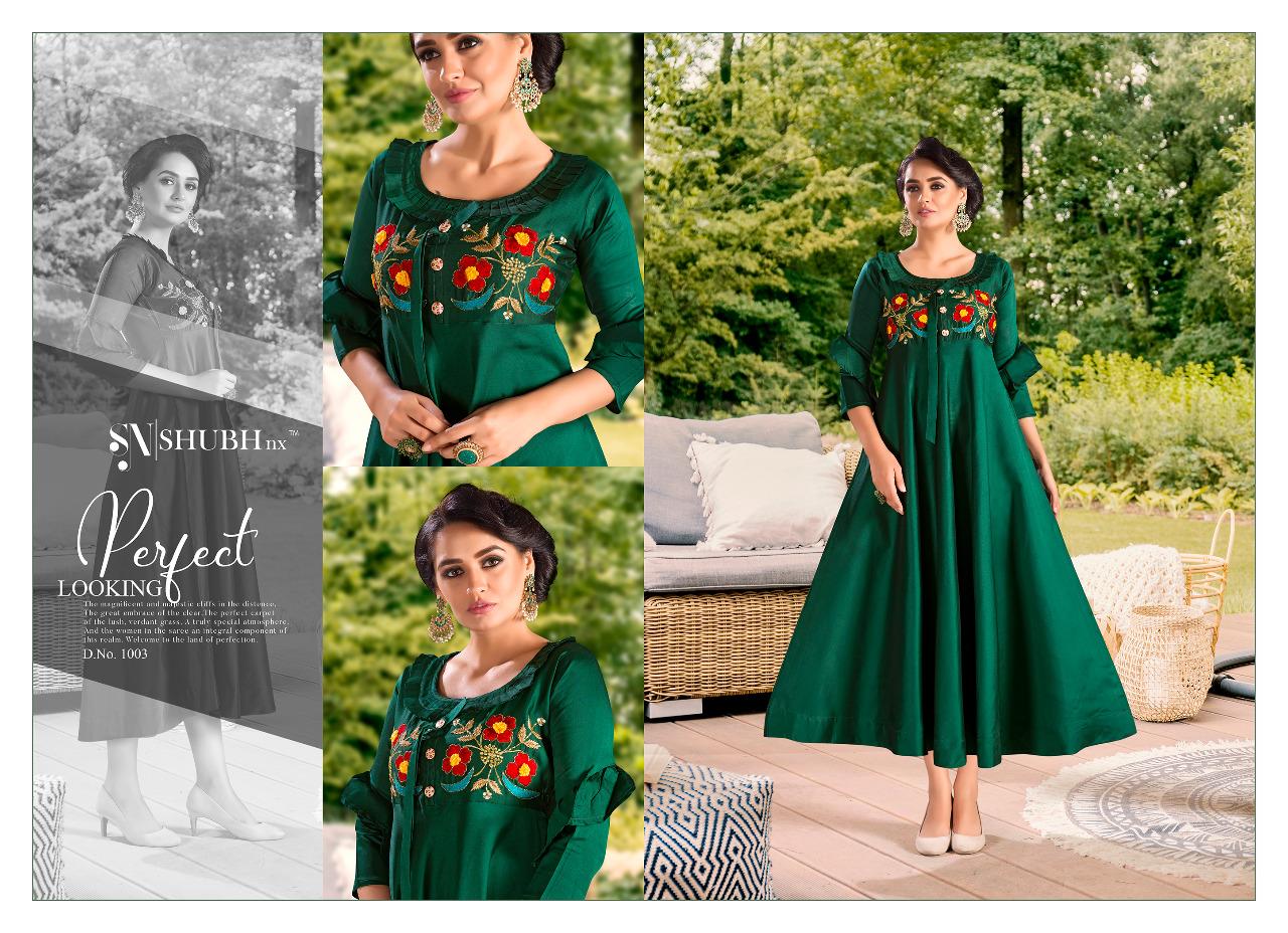 SHUBH NX PANKHIDA VOL 2 TAPETA SATIN LONG GOWN COLLECTION