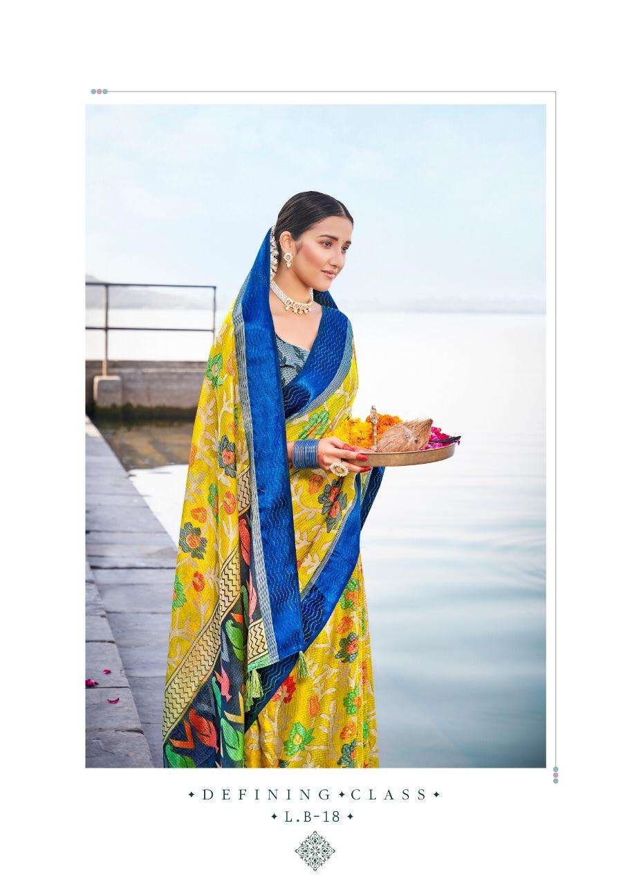 SHVETAMBAR CREATION LEHARIYA BRASO VOL 2 ELEGANT FANCY SARI LEADING WHOLESALER IN SURAT