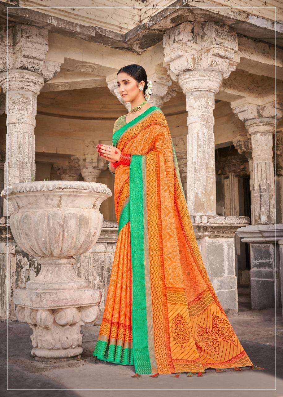 SHVETAMBAR CREATION LEHARIYA BRASO VOL 2 ELEGANT FANCY SARI LEADING WHOLESALER IN SURAT
