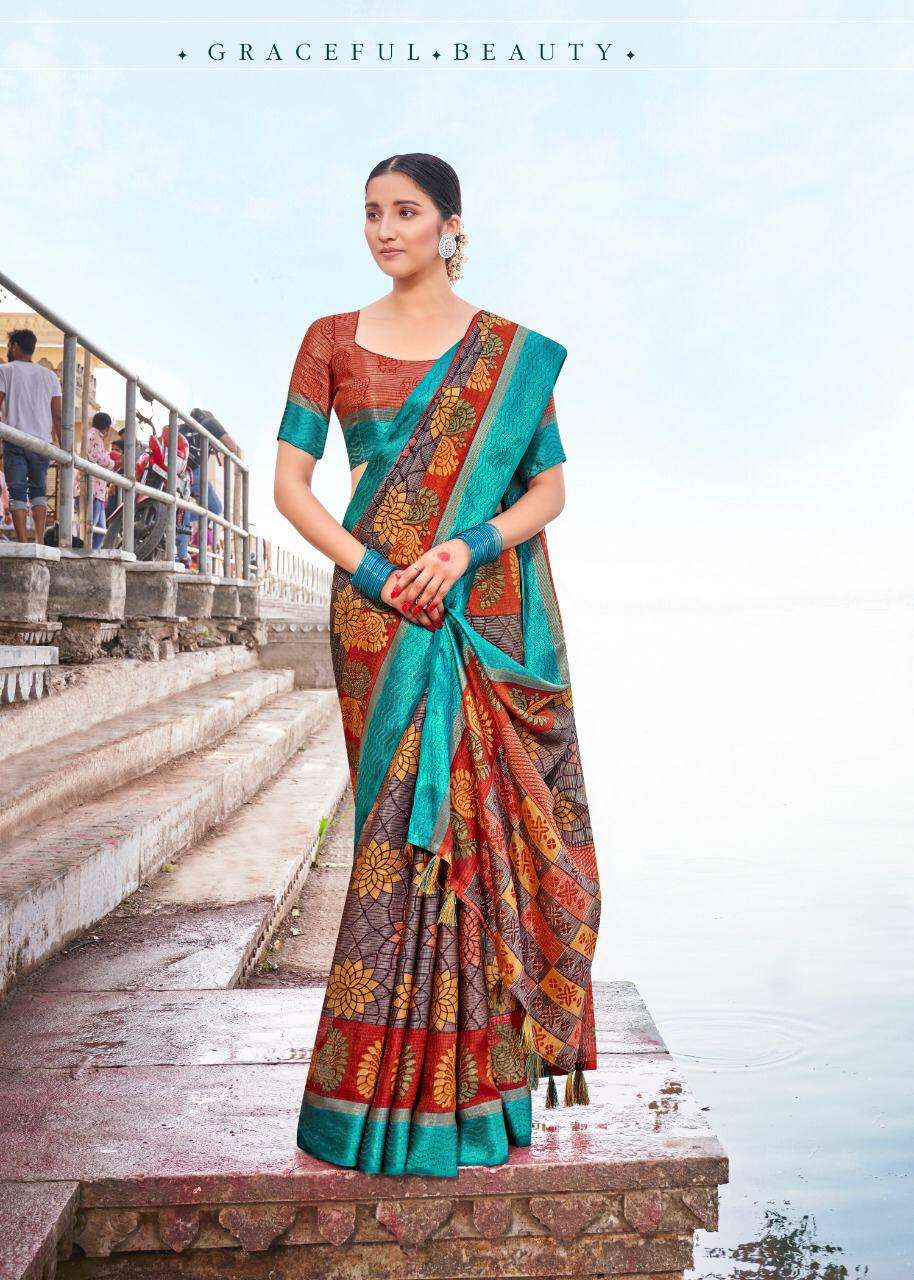 SHVETAMBAR CREATION LEHARIYA BRASO VOL 2 ELEGANT FANCY SARI LEADING WHOLESALER IN SURAT