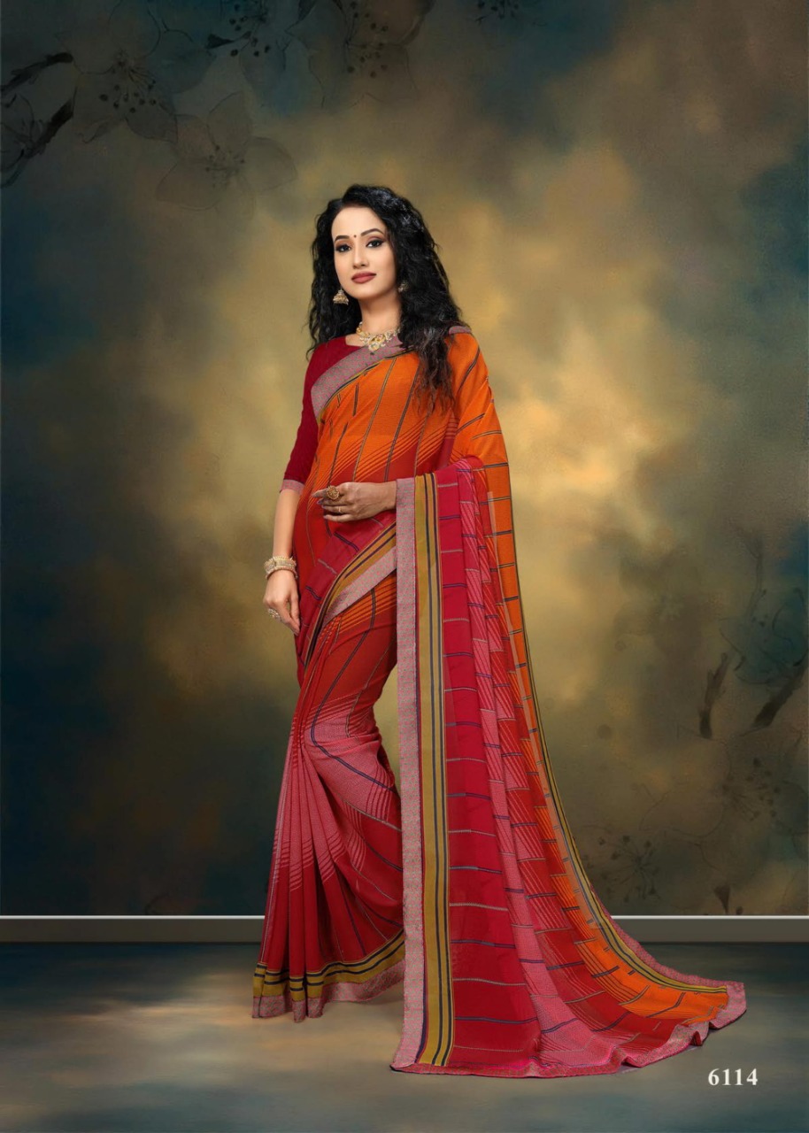 SITKA LAUNCHING FUZZY PATTRON VOL 18 DANI PRINTED SAREE AT LOWEST PRICE