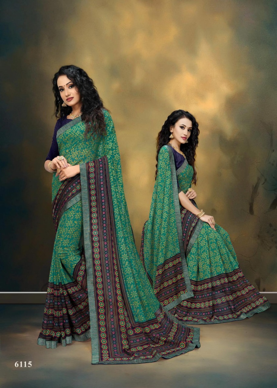 SITKA LAUNCHING FUZZY PATTRON VOL 18 DANI PRINTED SAREE AT LOWEST PRICE