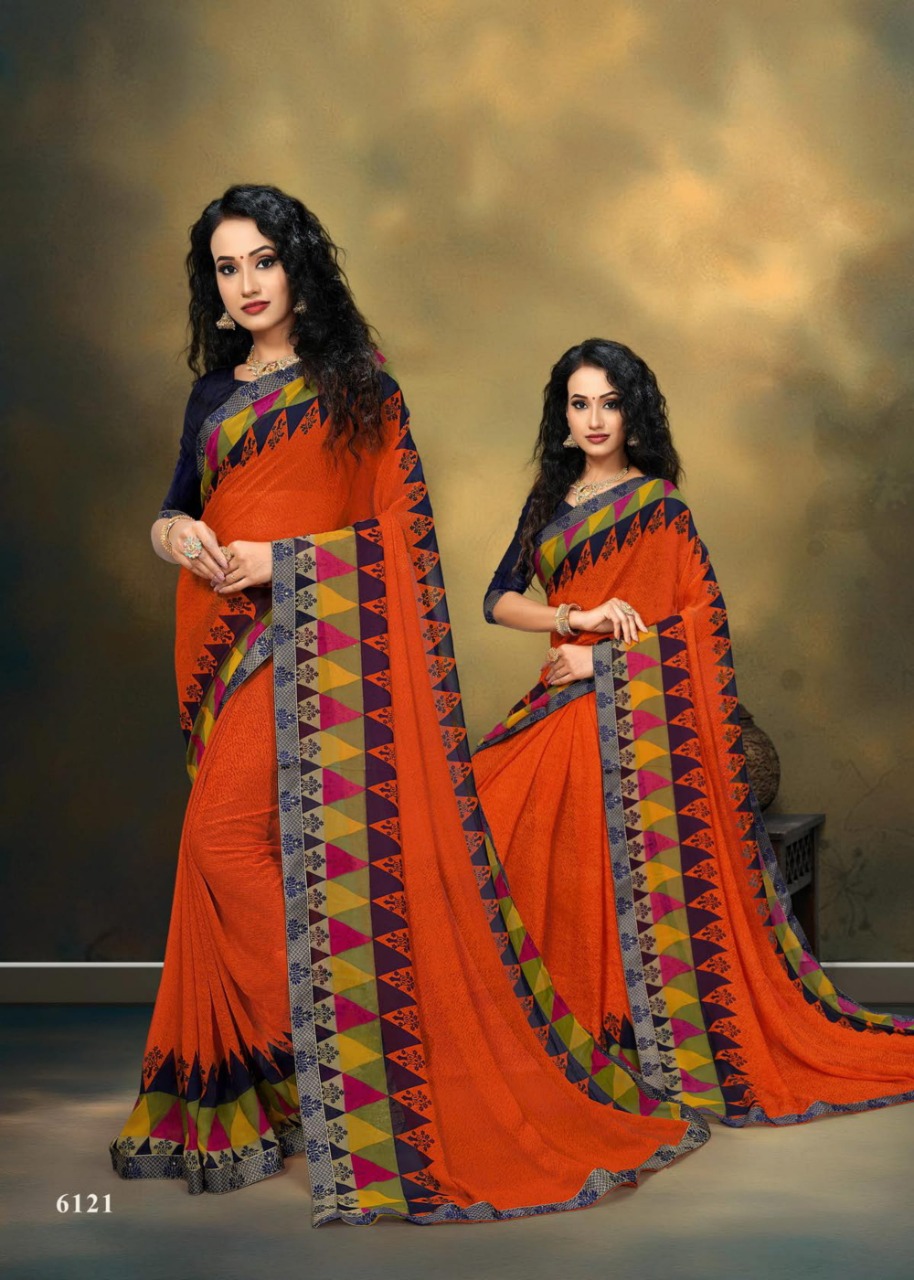 SITKA LAUNCHING FUZZY PATTRON VOL 18 DANI PRINTED SAREE AT LOWEST PRICE
