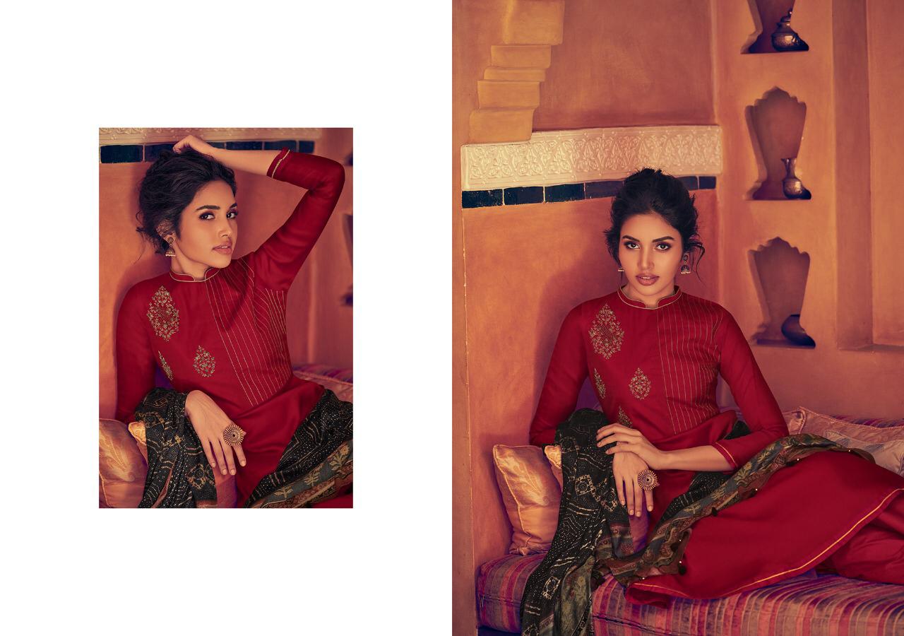 SOPHIA BY VARSHA FASHIONS SELF WOVEN PASHMINA BRANDED LADIES SUIT WHOLESALER