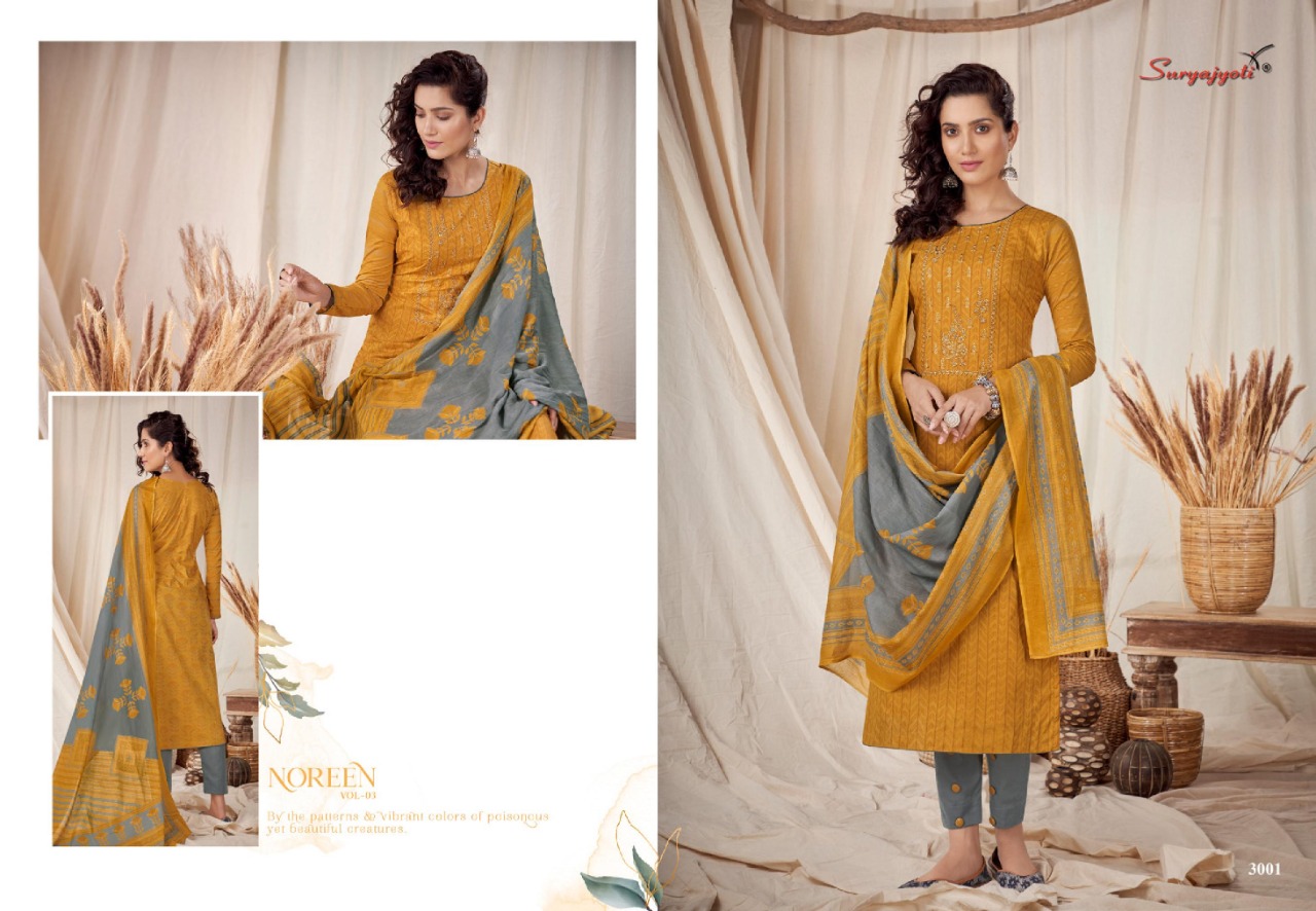 SRYAJYOTI PRESENT NOREEN VOL 3 COTTON PRINTED ELEGANT SALWAR SUIT