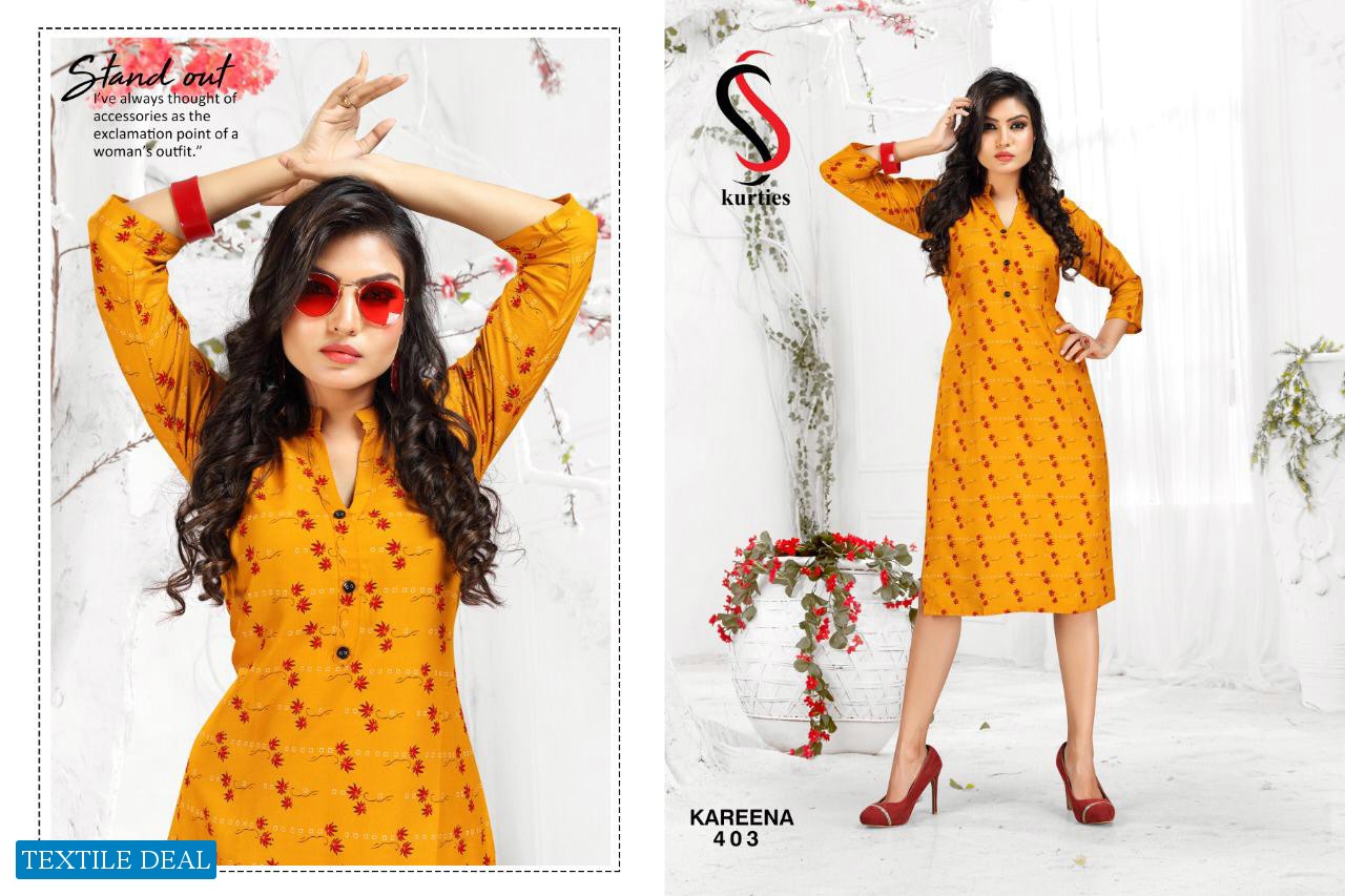 SS Kareena Vol-4 Wholesale Printed Tops