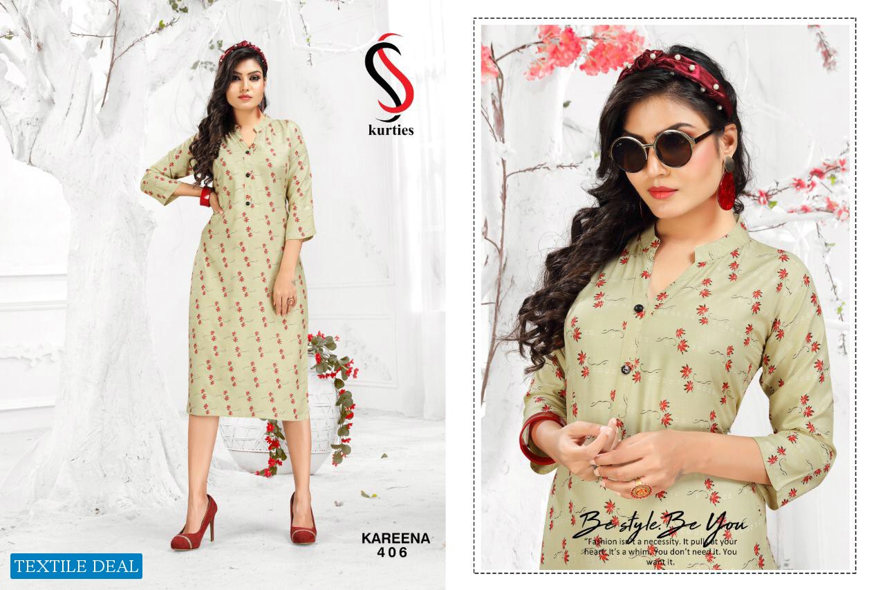 SS Kareena Vol-4 Wholesale Printed Tops