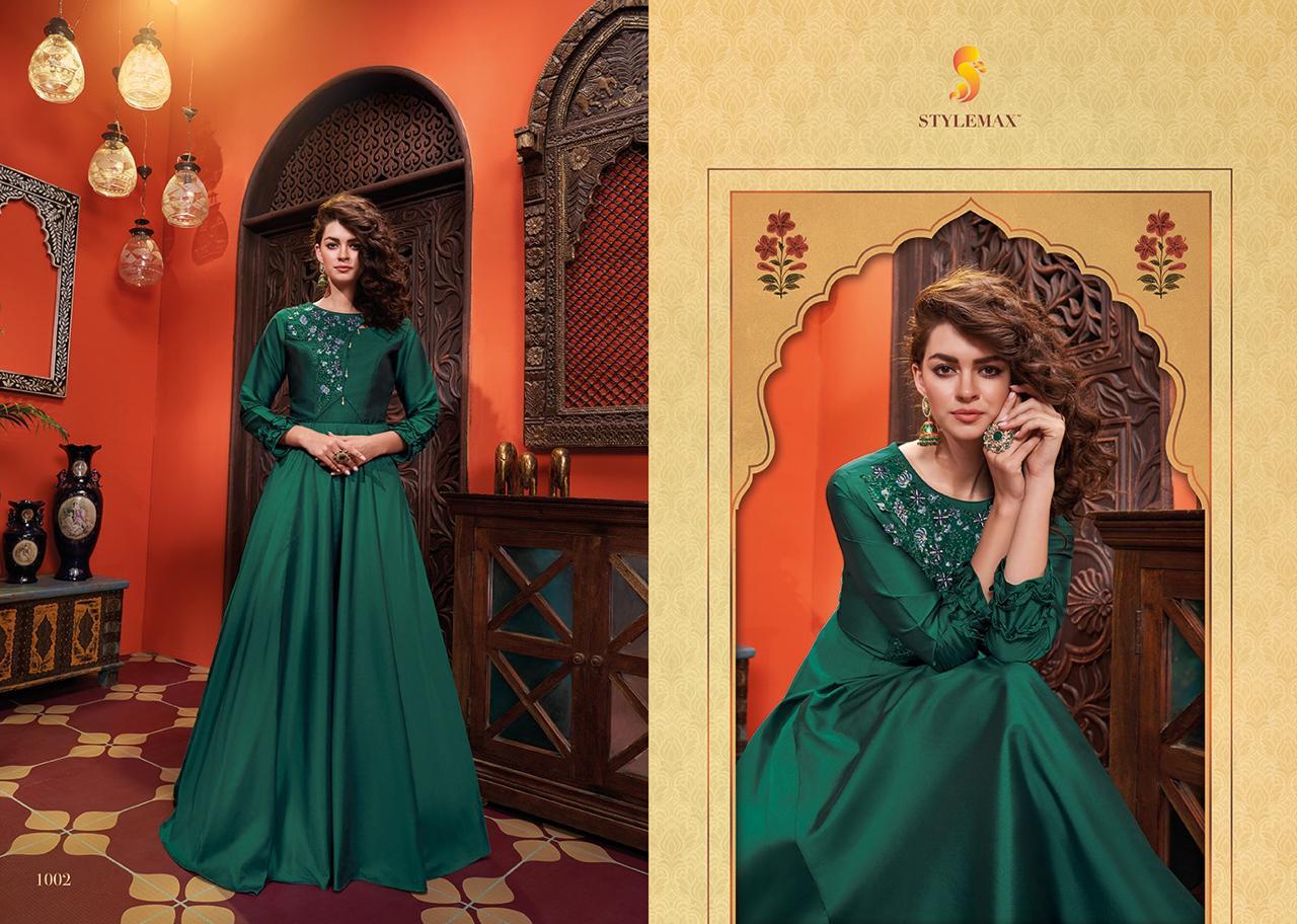 STYLEMAX ALMIRAH VOL 3 SOFT SILK READYMADE LONG GOWN STYLE KURTI ETHNIC COLLECTION