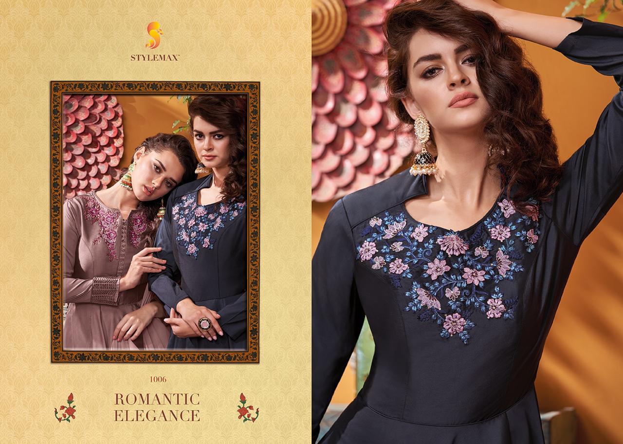 STYLEMAX ALMIRAH VOL 3 SOFT SILK READYMADE LONG GOWN STYLE KURTI ETHNIC COLLECTION