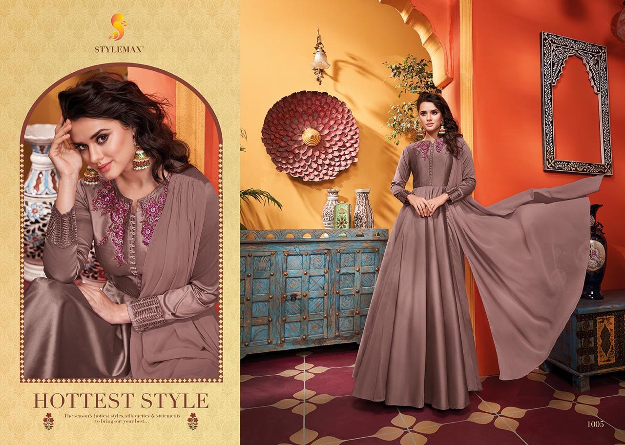 STYLEMAX ALMIRAH VOL 3 SOFT SILK READYMADE LONG GOWN STYLE KURTI ETHNIC COLLECTION