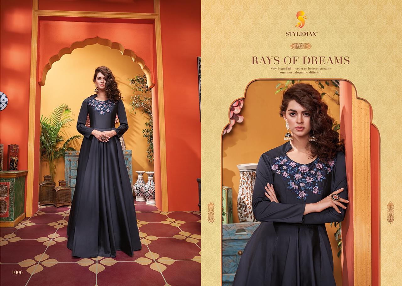STYLEMAX ALMIRAH VOL 3 SOFT SILK READYMADE LONG GOWN STYLE KURTI ETHNIC COLLECTION