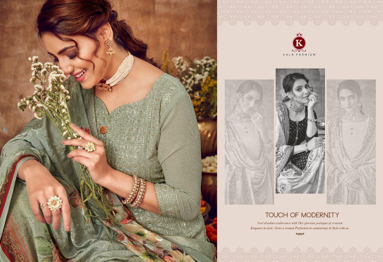 SUHANI VOL 2 BY KALA GEORGETTE EMBROIDERY WITH WORK FESTIVAL SEASONS NEW CATALOGS SUIT