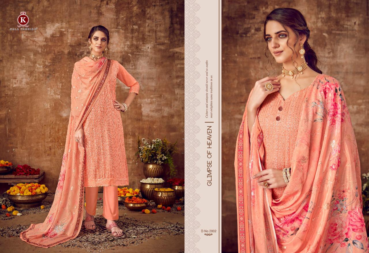 SUHANI VOL 2 BY KALA GEORGETTE EMBROIDERY WITH WORK FESTIVAL SEASONS NEW CATALOGS SUIT