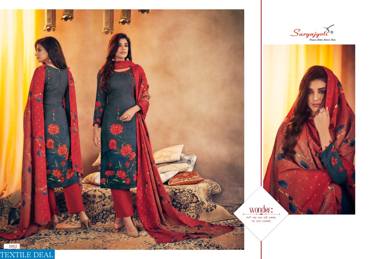 SURYAJYOTI GURLEEN VOL 3 PASHMINA DRESS MATERIALS WINTER WEAR COLLECTION