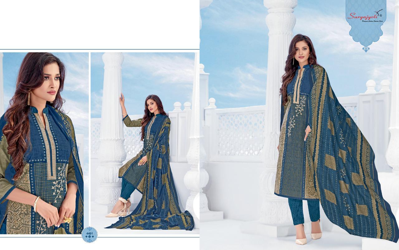 SURYAJYOTI TRENDY COTTON VOL 44 PURE COTTON DAILY WEAR SUIT COLLECTION IN SURAT
