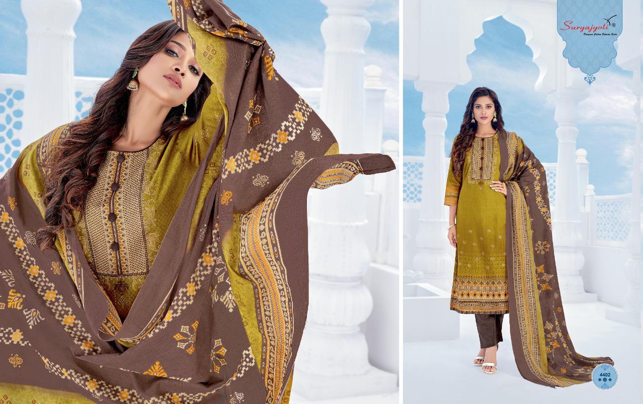 SURYAJYOTI TRENDY COTTON VOL 44 PURE COTTON DAILY WEAR SUIT COLLECTION IN SURAT