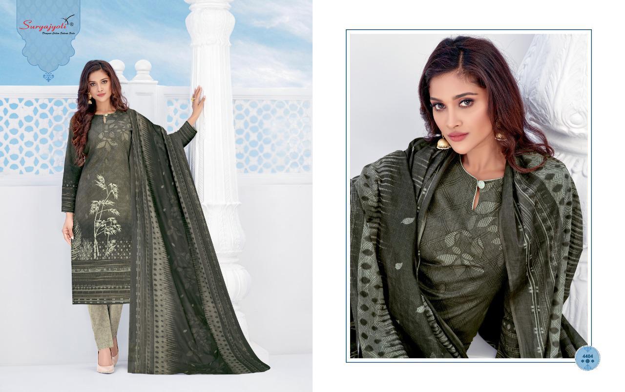 SURYAJYOTI TRENDY COTTON VOL 44 PURE COTTON DAILY WEAR SUIT COLLECTION IN SURAT