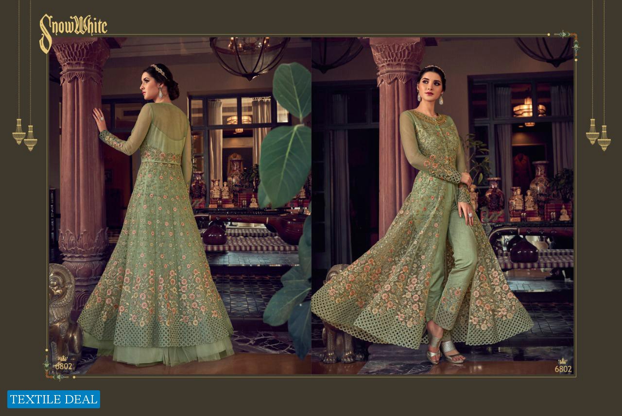 SWAGAT SNOW WHITE 6801-6808 SERIES WEDDING BRIDAL LONG SALWAR KAMEEZ