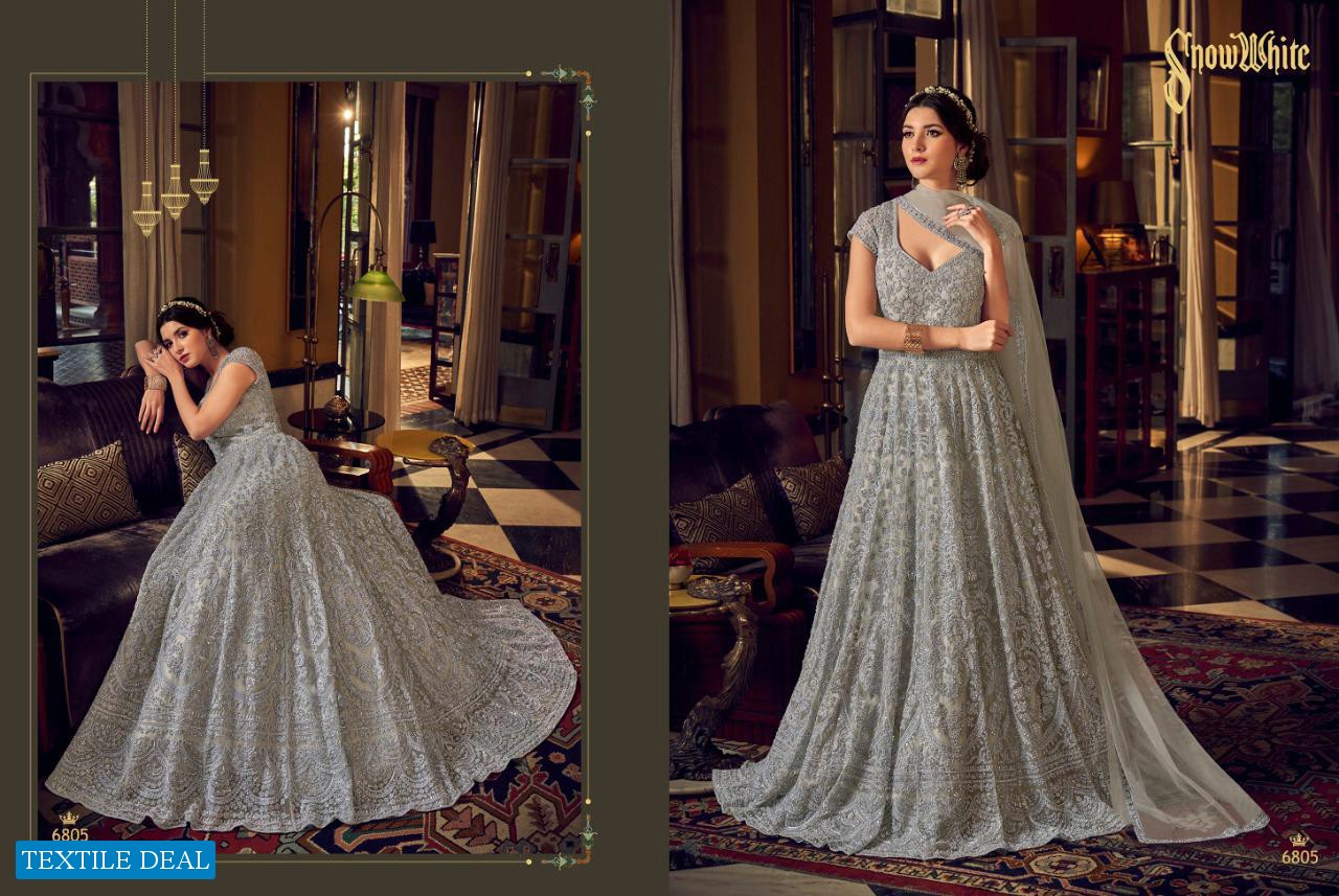 SWAGAT SNOW WHITE 6801-6808 SERIES WEDDING BRIDAL LONG SALWAR KAMEEZ