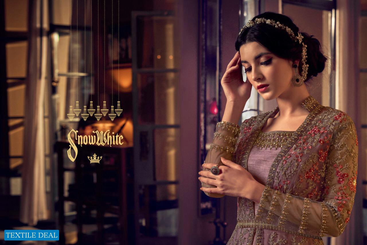 SWAGAT SNOW WHITE 6801-6808 SERIES WEDDING BRIDAL LONG SALWAR KAMEEZ