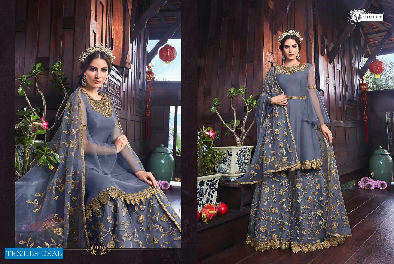 SWAGAT SNOW WHITE SILK 6101-6111 SERIES BRIDAL WEDDING AND PARTY WEAR INDIAN DRESSES