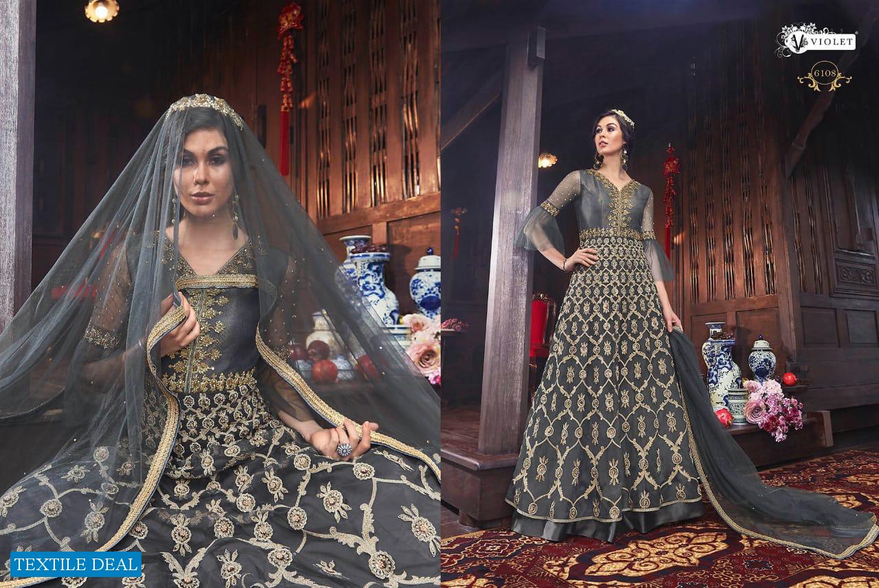 SWAGAT SNOW WHITE SILK 6101-6111 SERIES BRIDAL WEDDING AND PARTY WEAR INDIAN DRESSES