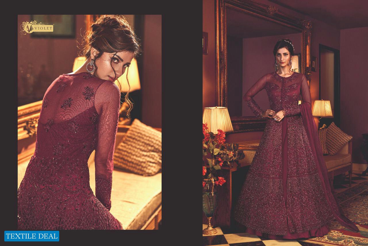 SWAGAT SNOW WHITE VOL 13 COLOUR EXCLUSIVE DESIGNER JACKET PREMIUM NET LONG PARTY WEAR SUITS TRADER