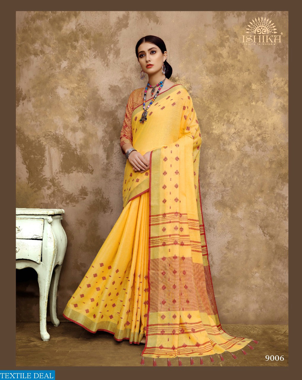 SWARNA BY ASHIKA SAREE LINEN COTTON TRADITIONAL WEAR SAREE COLLECTION