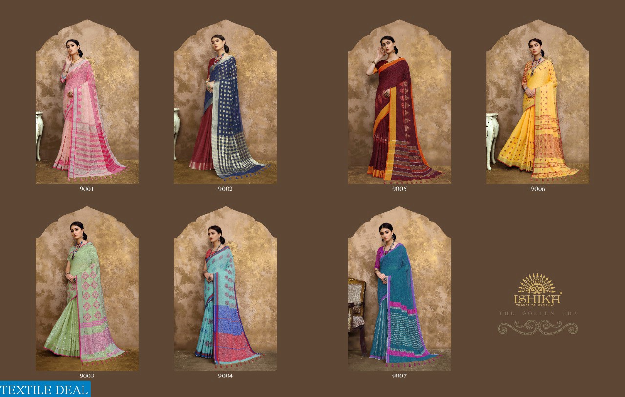 SWARNA BY ASHIKA SAREE LINEN COTTON TRADITIONAL WEAR SAREE COLLECTION