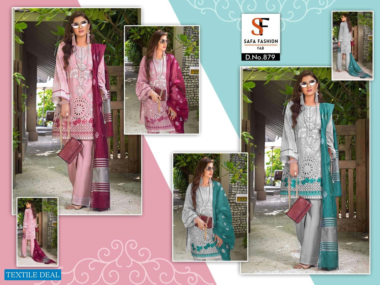 Safa Fashion SF-879 Wholesale Pakistani Concept Dress